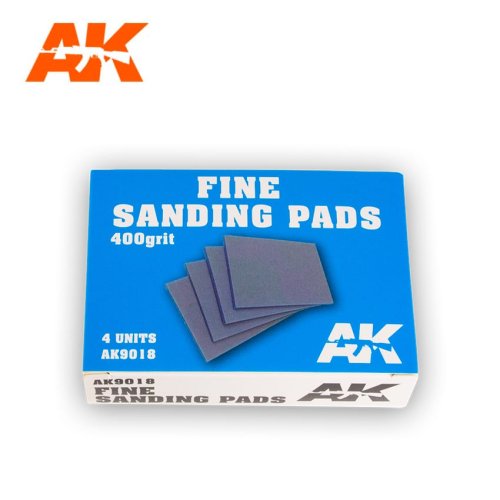 Go to product AK INTERACTIVE 9018 - Fine Sanding Pads, 400 grit.