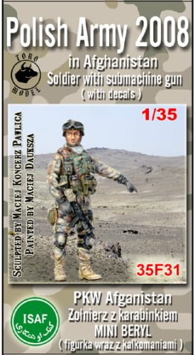 Go to product TORO MODEL 35F31 - 1:35 Polish Army in Afghanistan Soldier with submachine gun