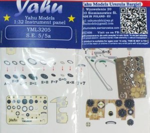 YAHU YML3205 - 1:32 S.E.5 / 5a - Instrument Panel