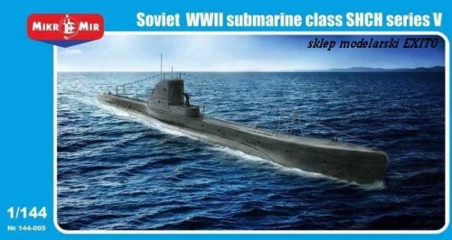 Go to product MIKROMIR 144005 - 1:144 Soviet WWII Submarine class SHCH series V