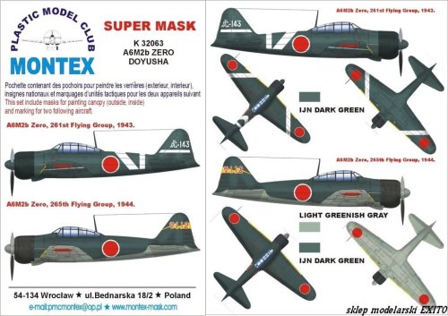 Go to product MONTEX K32063 - 1:32 A6M2 Zero