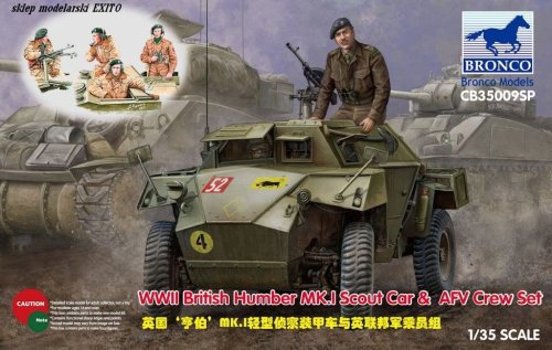 Go to product BRONCO CB 35009SP - 1:35 Humber Mk.I Scout Car & AFV Crew set