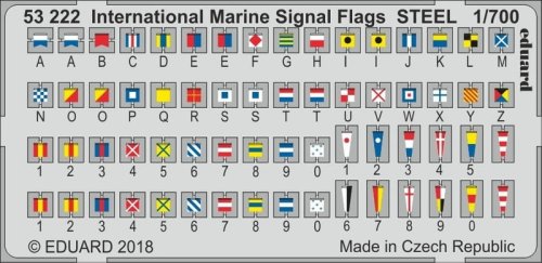 Go to product EDUARD 53222 - 1:700 International Marine Signal Flags - Steel