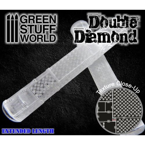 Go to product GREEN STUFF 1164 - Rolling Pin Double Diamond - Wałek do odciskania tekstur