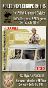 TORO MODEL 35F54 - 1:35 1st Polish Armoured Div.- NWE 1944-45 Bedford lorry driver & BREN gunner