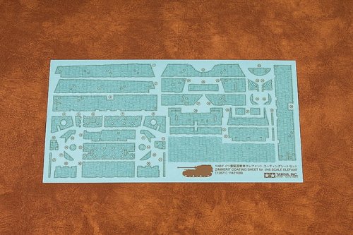 Go to product TAMIYA 12671 - German Tank Destroyer Elefant - Zimmerit Coating Sheet