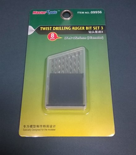 Go to product TRUMPETER 09956 - Twist Drilling Auger Bit set 3 (1,8 mm - 2,5 mm)
