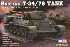 HOBBY BOSS 84806 - 1:48 Russian T-34/76 (model 1942 Factory No.112) Tank