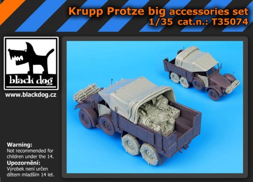 Go to product BLACK DOG T35074 - 1:35 Krupp Protze big accessories set