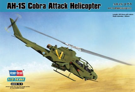 Go to product HOBBY BOSS 87225 - 1:72 AH-1S Cobra Attack Helicopter