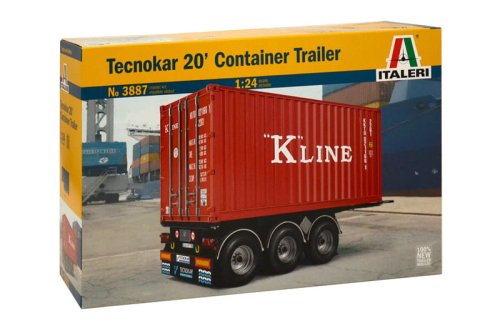 Go to product ITALERI 3887 - 1:24 Tecnokar 20 Container  Trailer