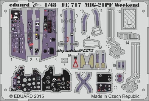 Go to product EDUARD FE717 - 1:48 MiG-21PF Weekend