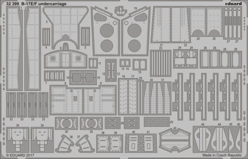 Go to product EDUARD 32399 - 1:32 B-17E/F undercarriage