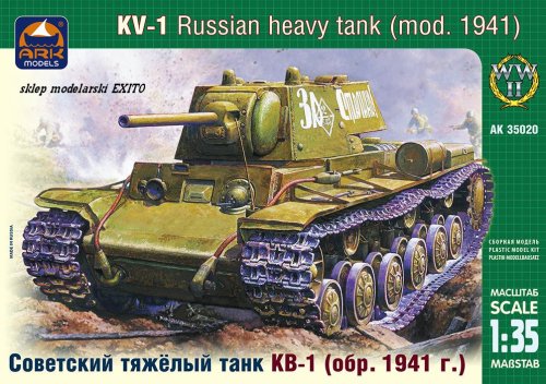 Go to product ARK MODELS 35020 - 1:35 KV-1 Russian heavy tank model 1941