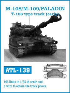 Friulmodel ATL-139 - 1:35 M108 / M109 / Paladin T136 type early metal tracks