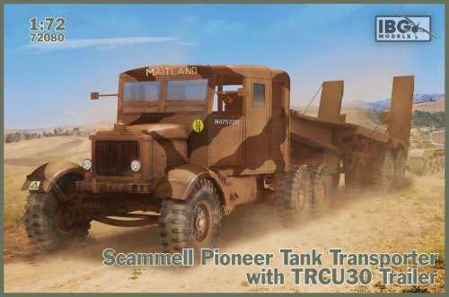 Go to product IBG 72080 - 1:72 Scammell Pioneer Tank Transporter with TRMU30 Trailer
