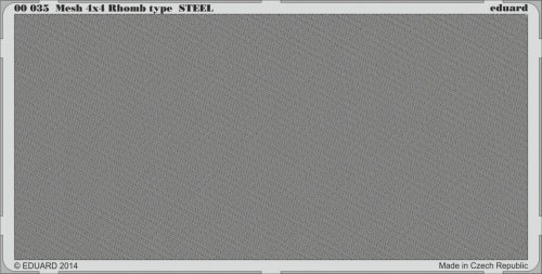 Go to product EDUARD 00035 - Mesh 4x4  Rhomb type Steel