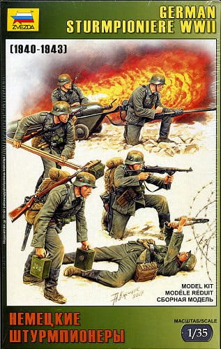 Go to product ZVEZDA 3613 - 1:35 German Sturmpioniere WWII