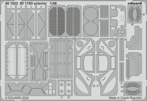 EDUARD 481022 - 1:48 Bf 110D exterior