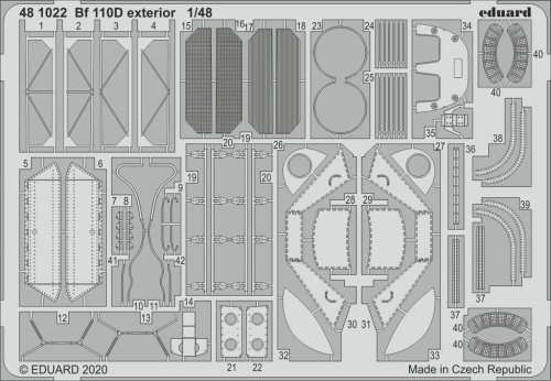Go to product EDUARD 481022 - 1:48 Bf 110D exterior