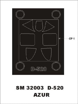 Go to product MONTEX SM32003 - 1:32 Dewoitine D-520