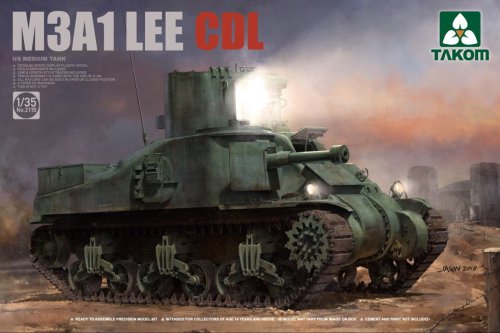 Go to product TAKOM 2115 - 1:35 M3A1 Lee CDL US Medium Tank