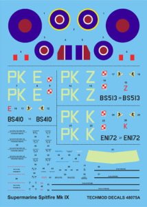 TECHMOD 48075 - 1:48 Supermarine Spitfire F.IX Gabreski's Spitfires