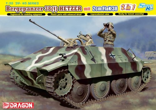 Go to product DRAGON 6399 - 1:35 Bergepanzer 38(t)Hetzer mit 2cm FlaK38