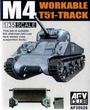 Go to product AFV CLUB 35026 - 1:35 M4/M3 T51 Track