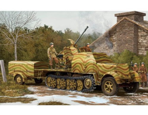 Go to product TRUMPETER 01527 - 1:35 German 3.7cm Flak 43 auf Selbstfahrlafette (Sd.Kfz.7/2)