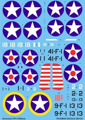 Go to product TECHMOD 32013 - 1:32 Grumman F4F-4 Wildcat