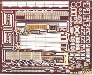 PART P72014 - 1:72 M1A1 Abrams