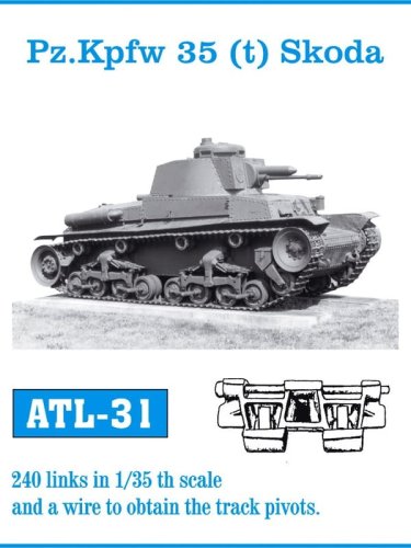 Go to product Friulmodel ATL-031 - 1:35 Pz.Kpfw 35 (t) Skoda metal tracks