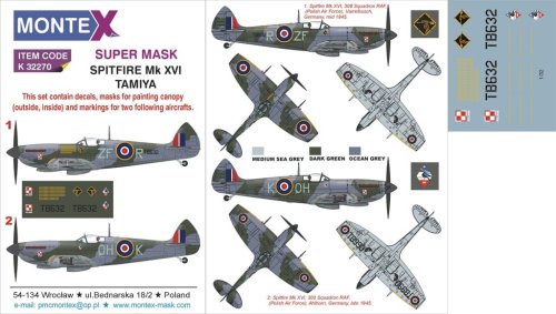 Go to product MONTEX K32270 - 1:32 Spitfire Mk.XVI