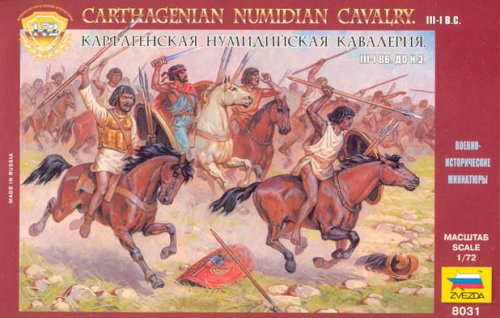 Go to product ZVEZDA 8031 - 1:72 Carthagenian Numidian Cavalry