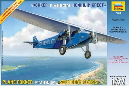 Go to product ZVEZDA 7233 - 1:72 Fokker F-VII