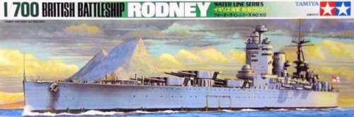 Go to product TAMIYA 77502 - 1:700 Rodney - British Battleship