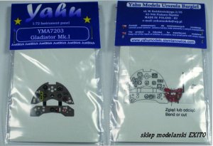 YAHU YMA7203 - 1:72 Gloster Gladiator Mk.I - Instrument Panel