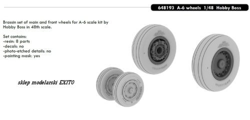 Go to product EDUARD 648193 - 1:48 A-6 wheels