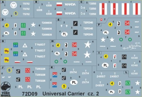 Go to product TORO MODEL 72D09 - 1:72 Universal Carrier in Polish service vol.2