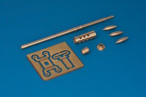RB MODEL 48B48 - 1:48 Barrel and parts 12,7mm (0,5") Browning M2