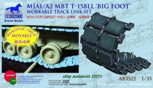 BRONCO AB 3522 - 1:35 M1A1/A2 MBT T-158LL Big Foot Workable Track Link Set