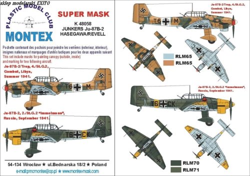 Go to product MONTEX K48058 - 1:48 Ju-87 B