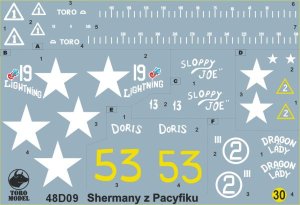 TORO MODEL 48D09 - 1:48 PTO Sherman tanks