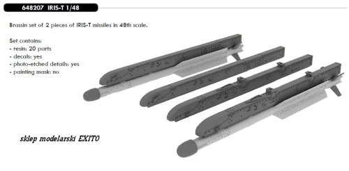 Go to product EDUARD 648207 - 1:48 IRIS-T missiles