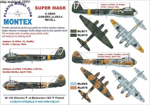 Go to product MONTEX K48068 - 1:48 Ju-88 A4