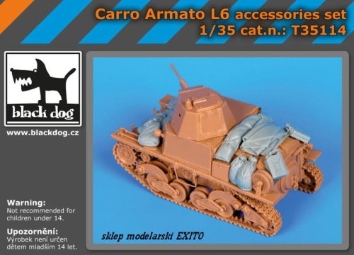 Go to product BLACK DOG T35114 - 1:35 Carro Armato L6 accessories set