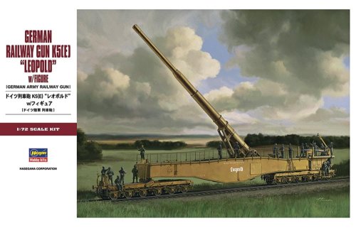 Go to product HASEGAWA MT58 - 1:72 German Railway Gun K5(E) Leopold with Figure