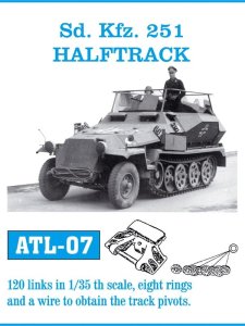 Friulmodel ATL-007 - 1:35 Sd.Kfz.251 Halftrack metal tracks