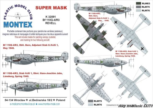 Go to product MONTEX K32091 - 1:32 Bf-110 G-4 R3